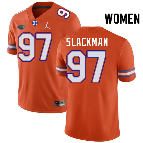 Women #97 Joey Slackman Florida Gators College Football Jerseys Stitched-Orange